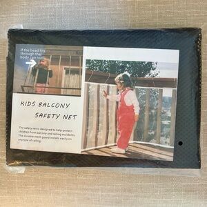 Balcony or Patio Railing Safety Net for Kids or Pets